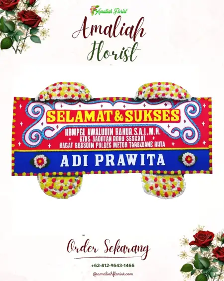 Papan Bunga Ucapan Selamat Lorejo